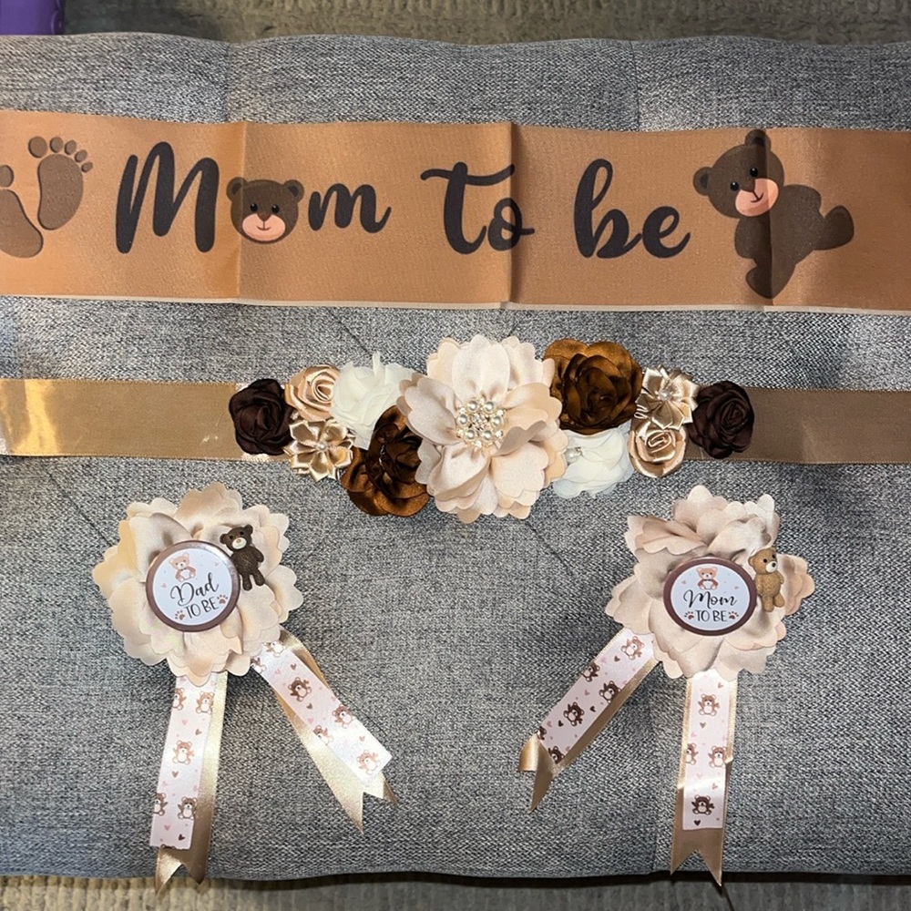 Mom to be Bear Babyshower Bundle